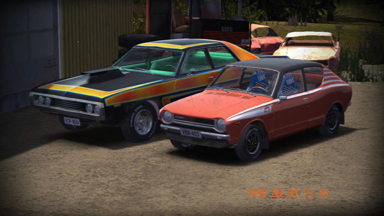 My Summer Car "Сохранение - ГТ Сатсума, есть ключи от гифу и хайосико, много еды"