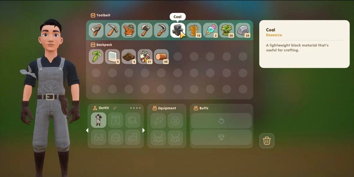 Как добывать уголь в Coral Island