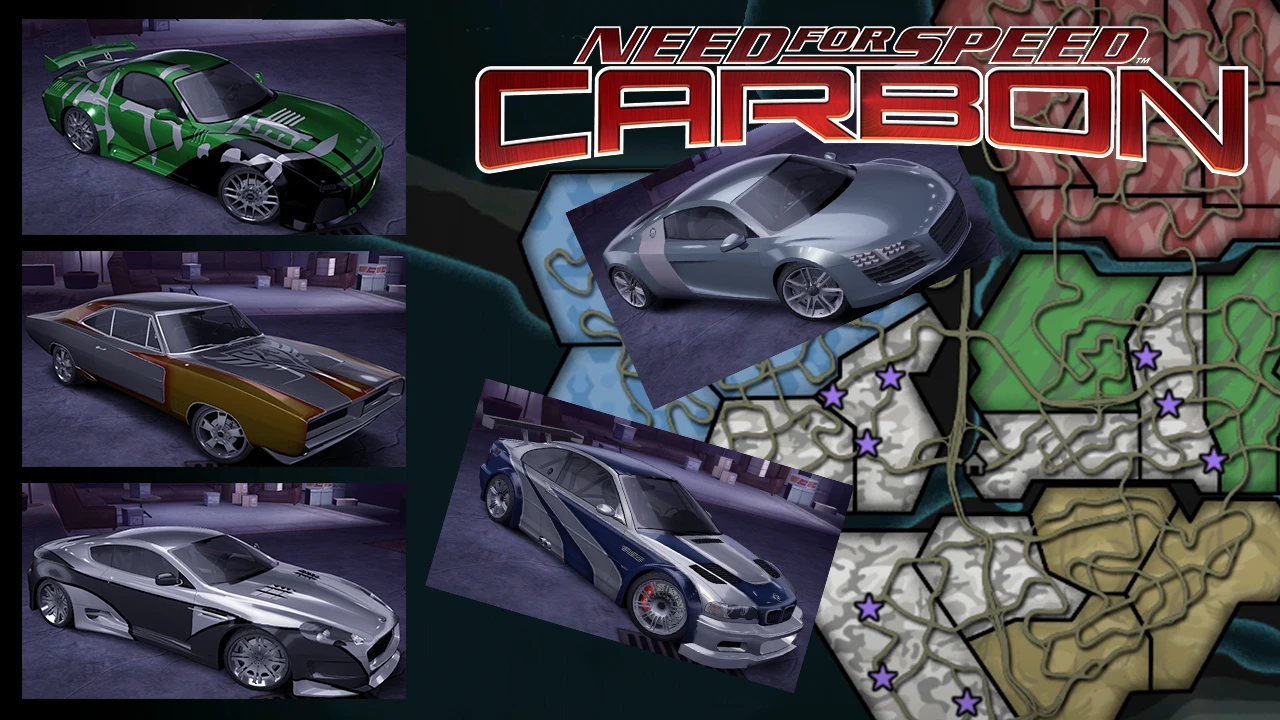 Need For Speed: Carbon "Сохранения - Авто главарей и Территории на выбор"