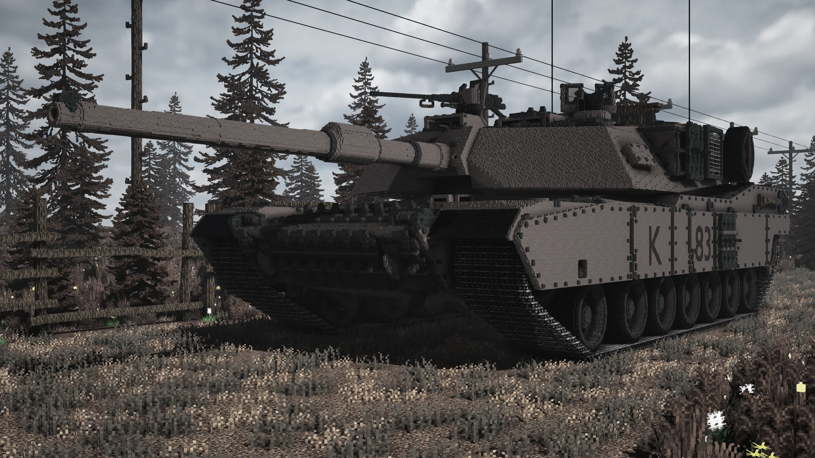 Майнкрафтер создал подробную модель танка с помощью мода