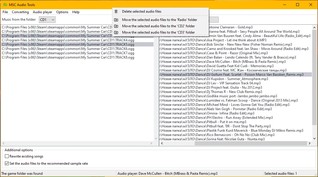 My Summer Car "MSC Audio Tools для работы с пользовательской музыкой"