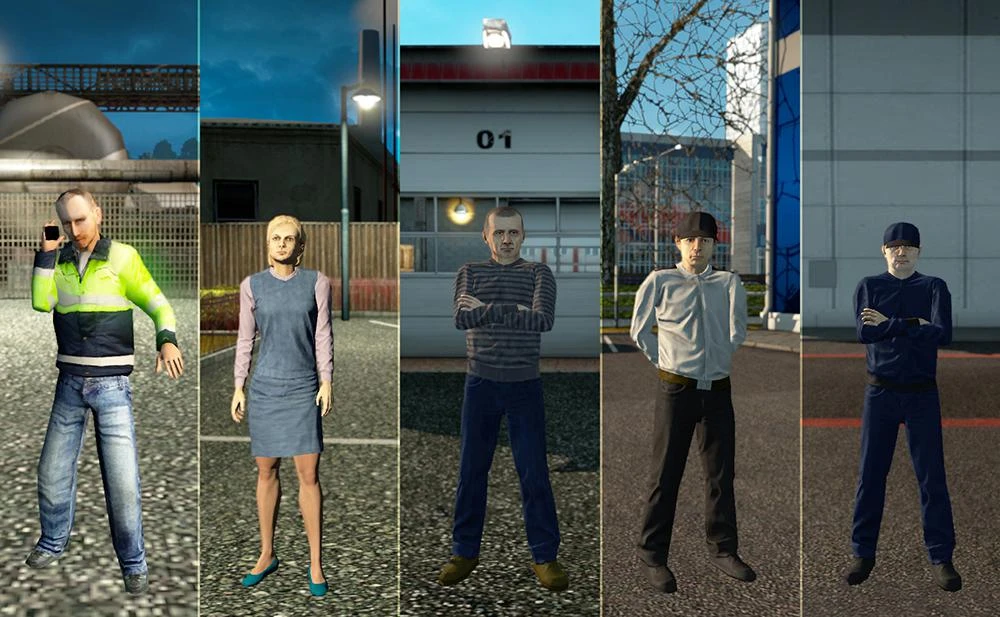 Euro Truck Simulator 2 "Мод Обслуживающий персонал версия 1.6 (v1.36.x)"