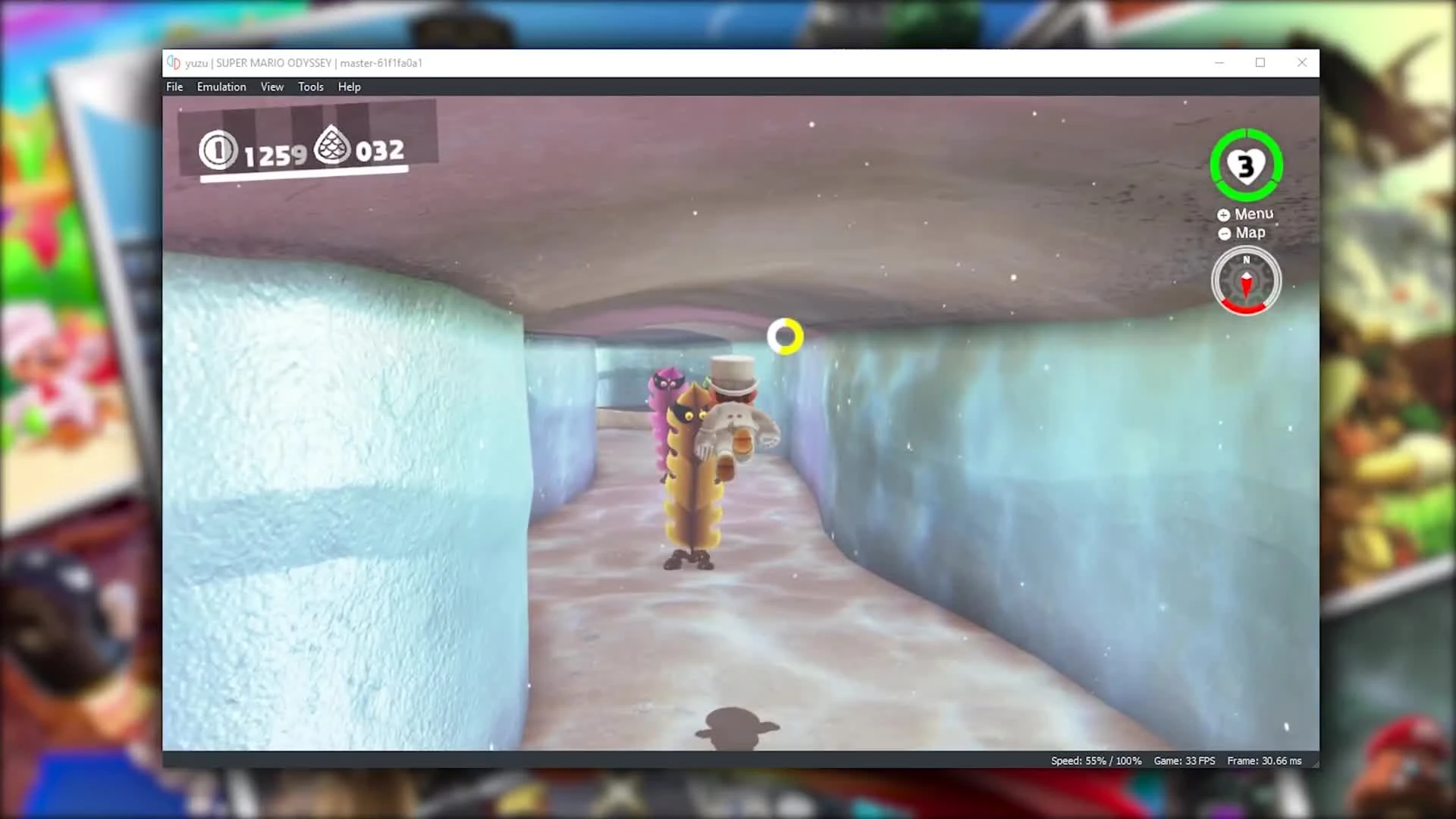 Демонстрация Super Mario Odyssey, запущенной на эмуляторе Yuzu