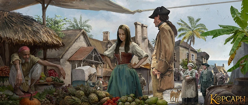 Новые концепт-арты и обновлённый логотип "Корсары: Чёрная Метка"