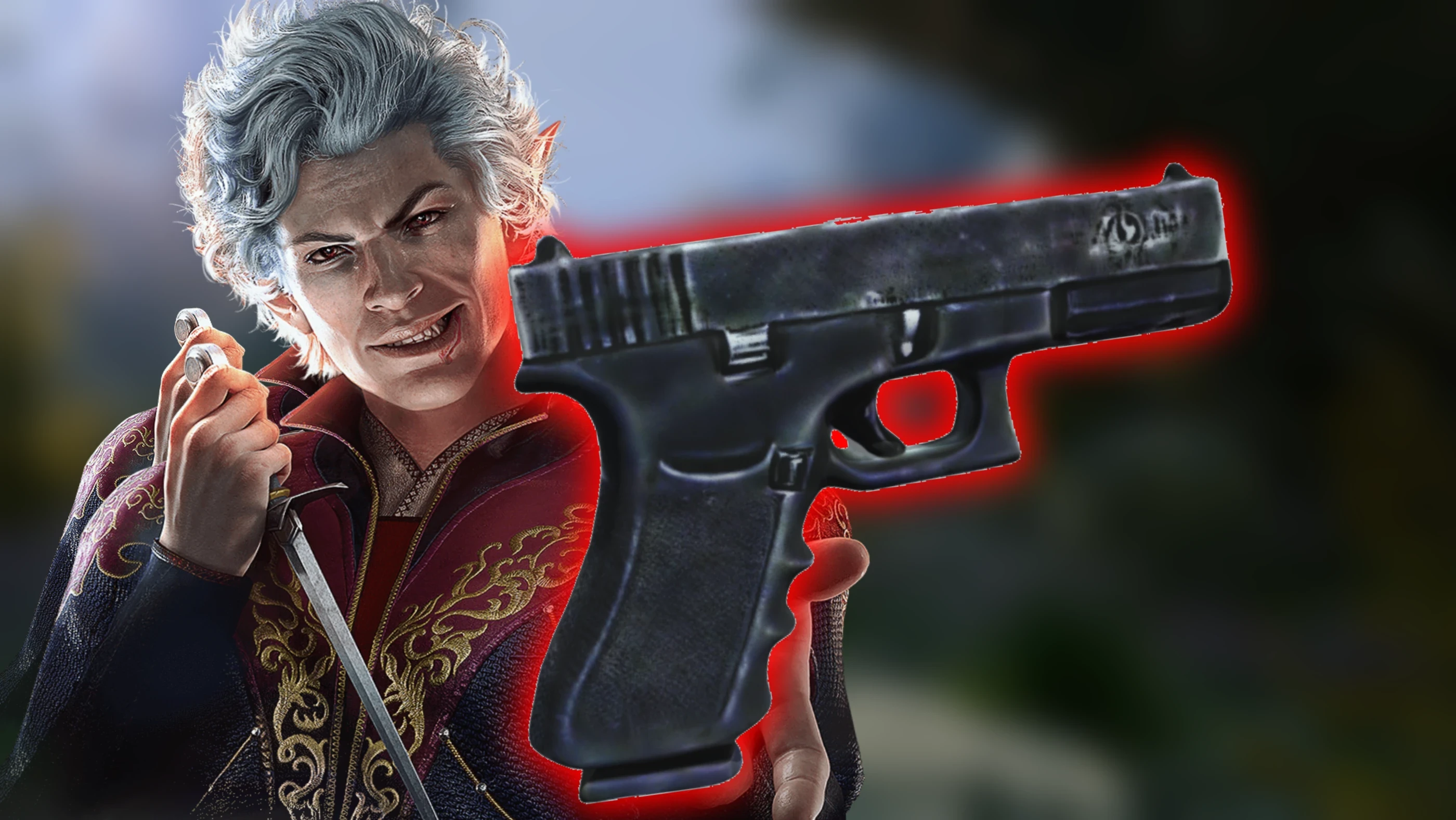 Baldur's Gate 3 "Glock 19 мод на пистолет"