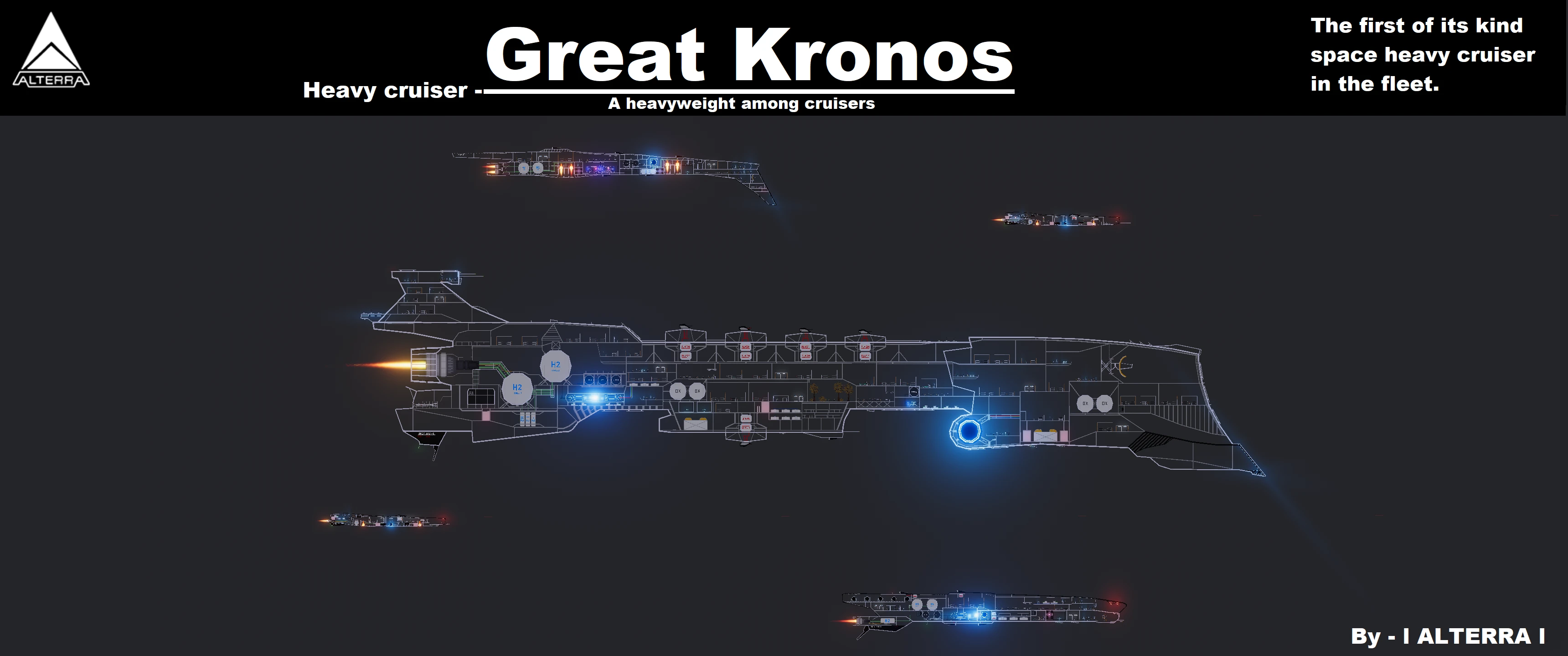 People Playground "Космический тяжёлый крейсер Great Kronos" [1.27.5+] {l ALTERRA l}