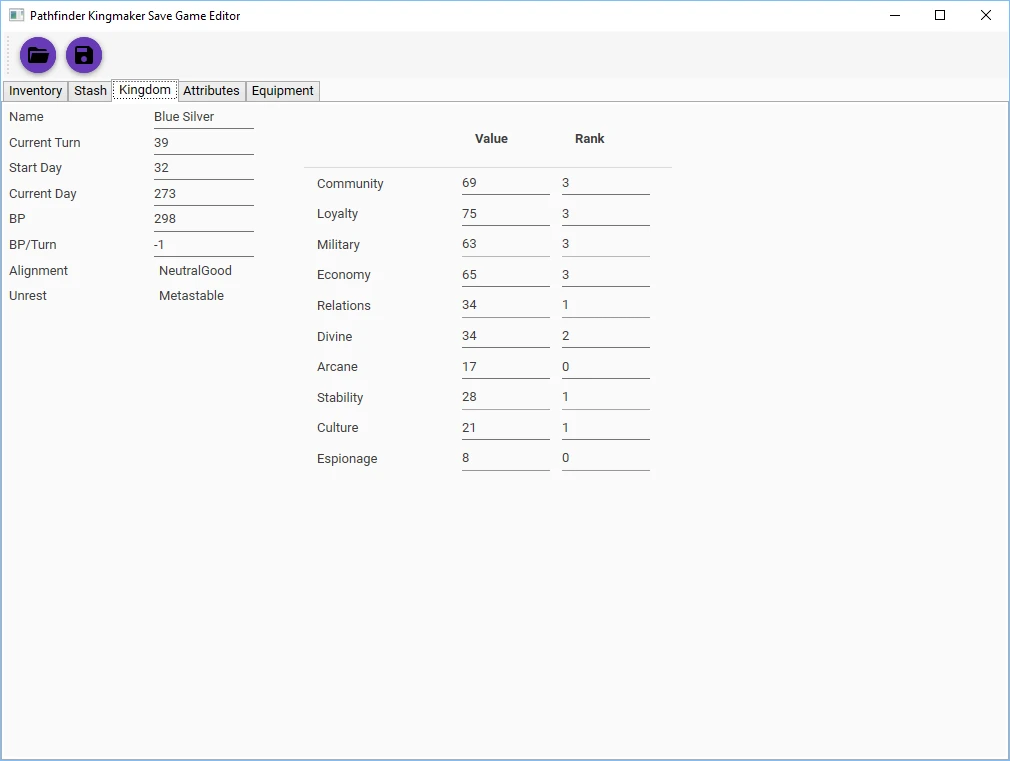 Pathfinder: Kingmaker: Редактор Сохранений / Save Editor [1.2.2] {Arcemi}