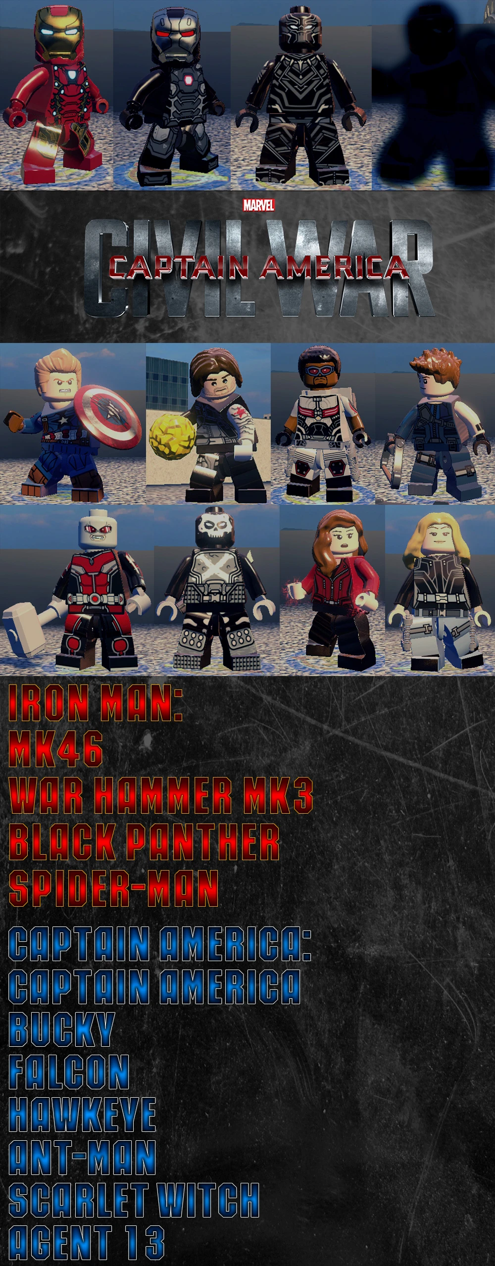 LEGO Marvel's Avengers "Civil War Pack 2.0 (TexMod)"