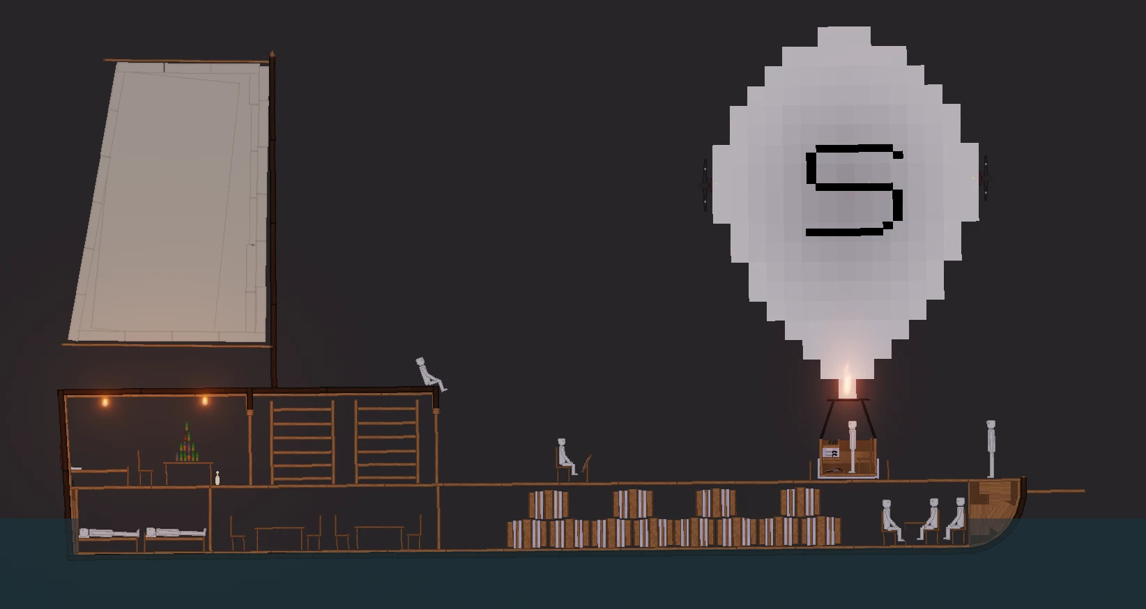 People Playground "Корабль-авианосец XIX века" [1.27.5+]