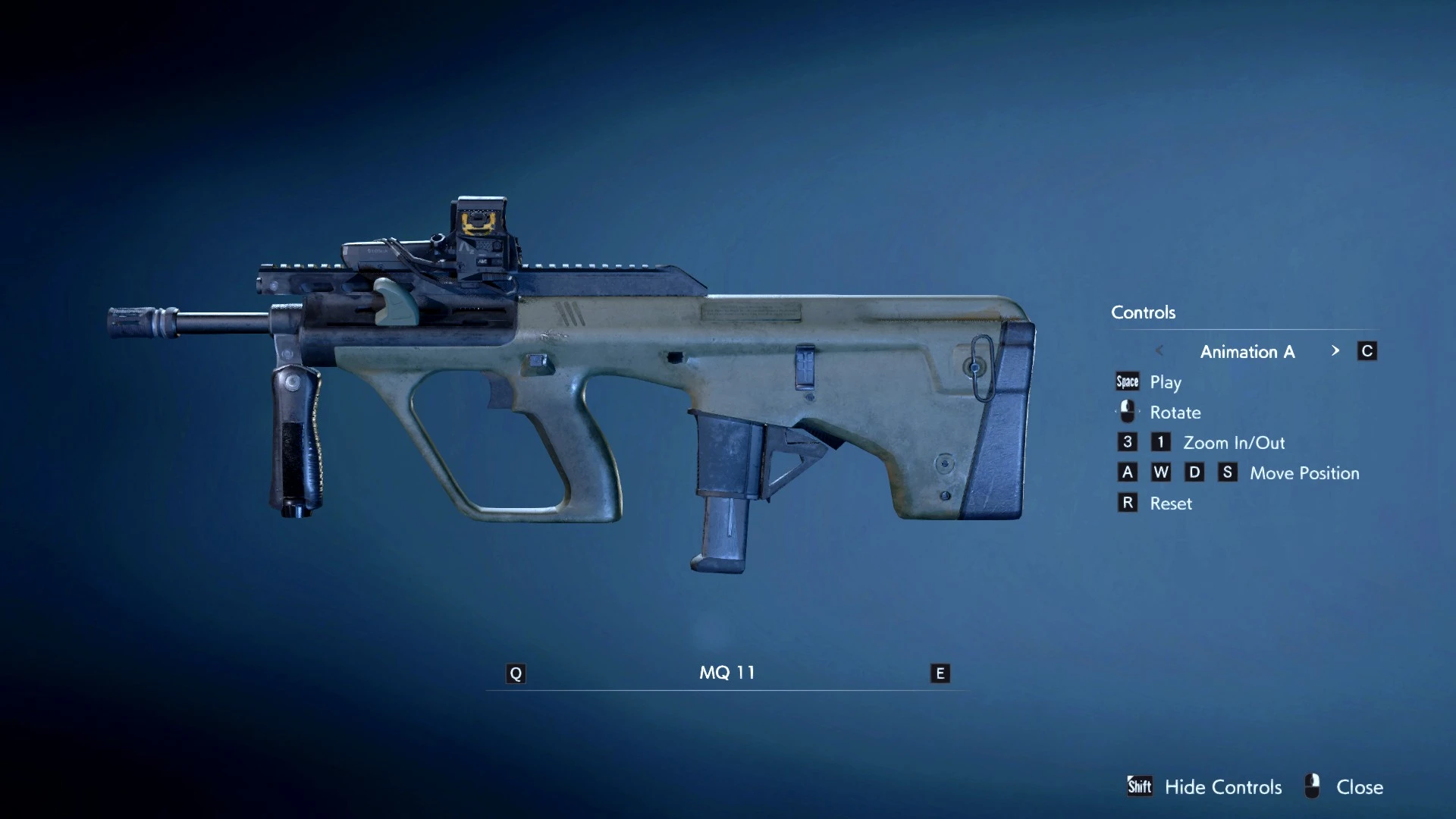 Resident Evil 2 "AUG заменяет MQ 11"