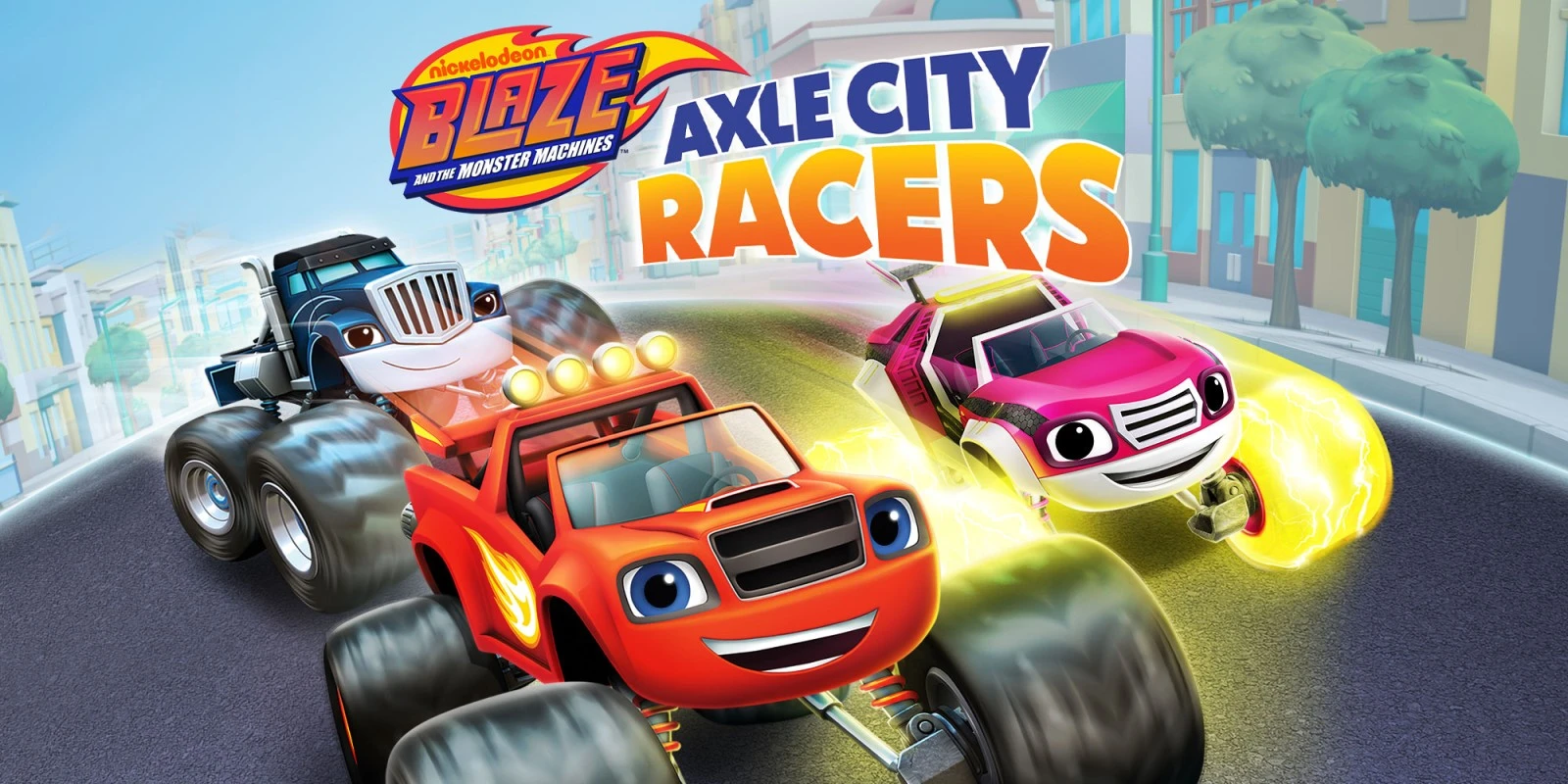 Видео игрового процесса аркадных гонок Blaze And The Monster Machines: Axle City Racers