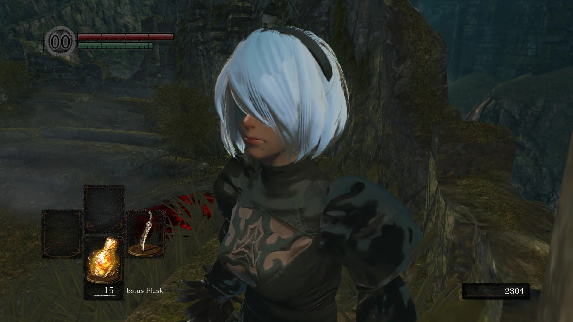 Dark Souls "Nier Automata 2B Model Replacement V2"