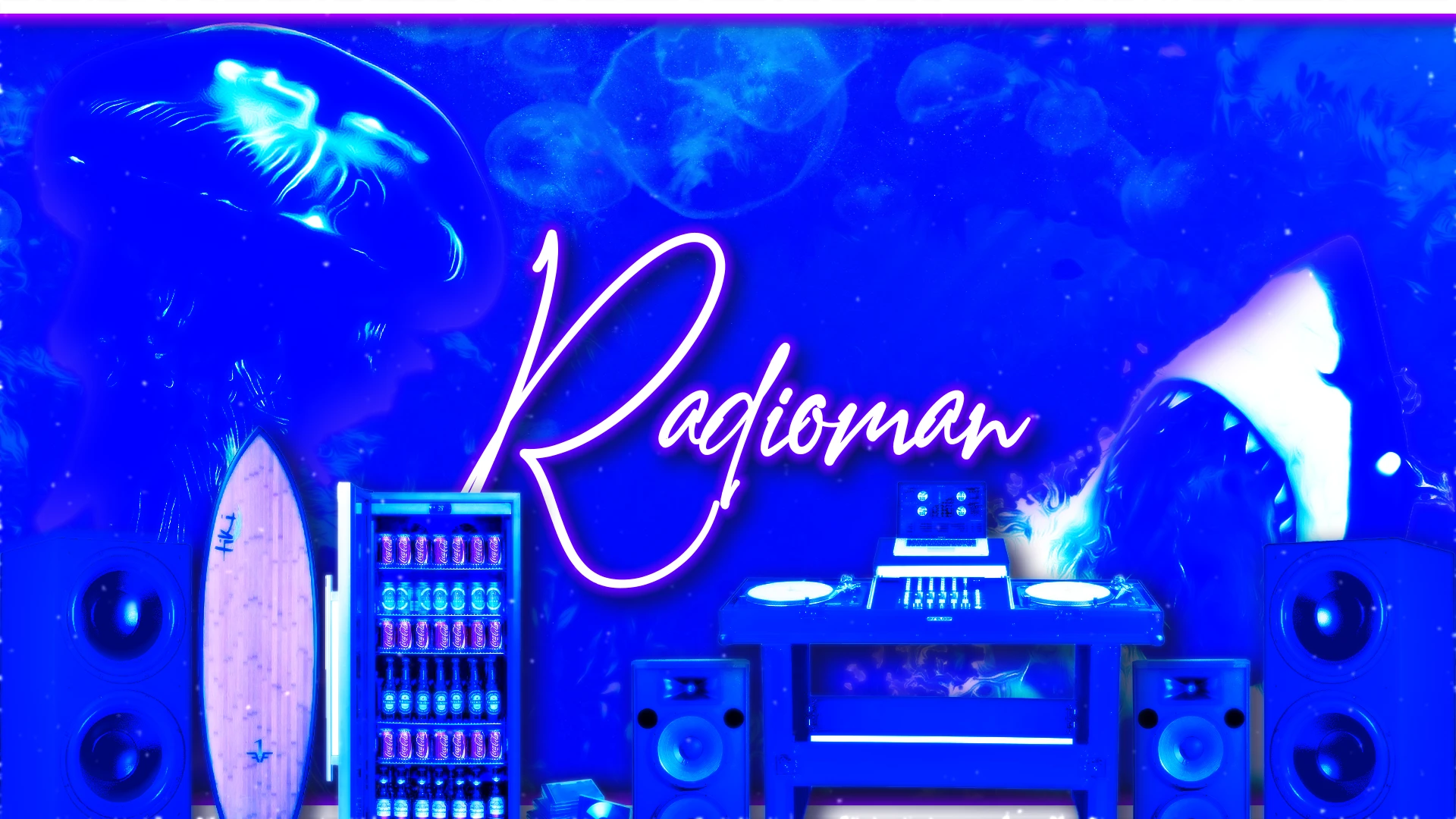 Надпись "Radioman" в стиле квартиры Ди-Джея из Spec Ops: The Line (Антуражный Реквизит)