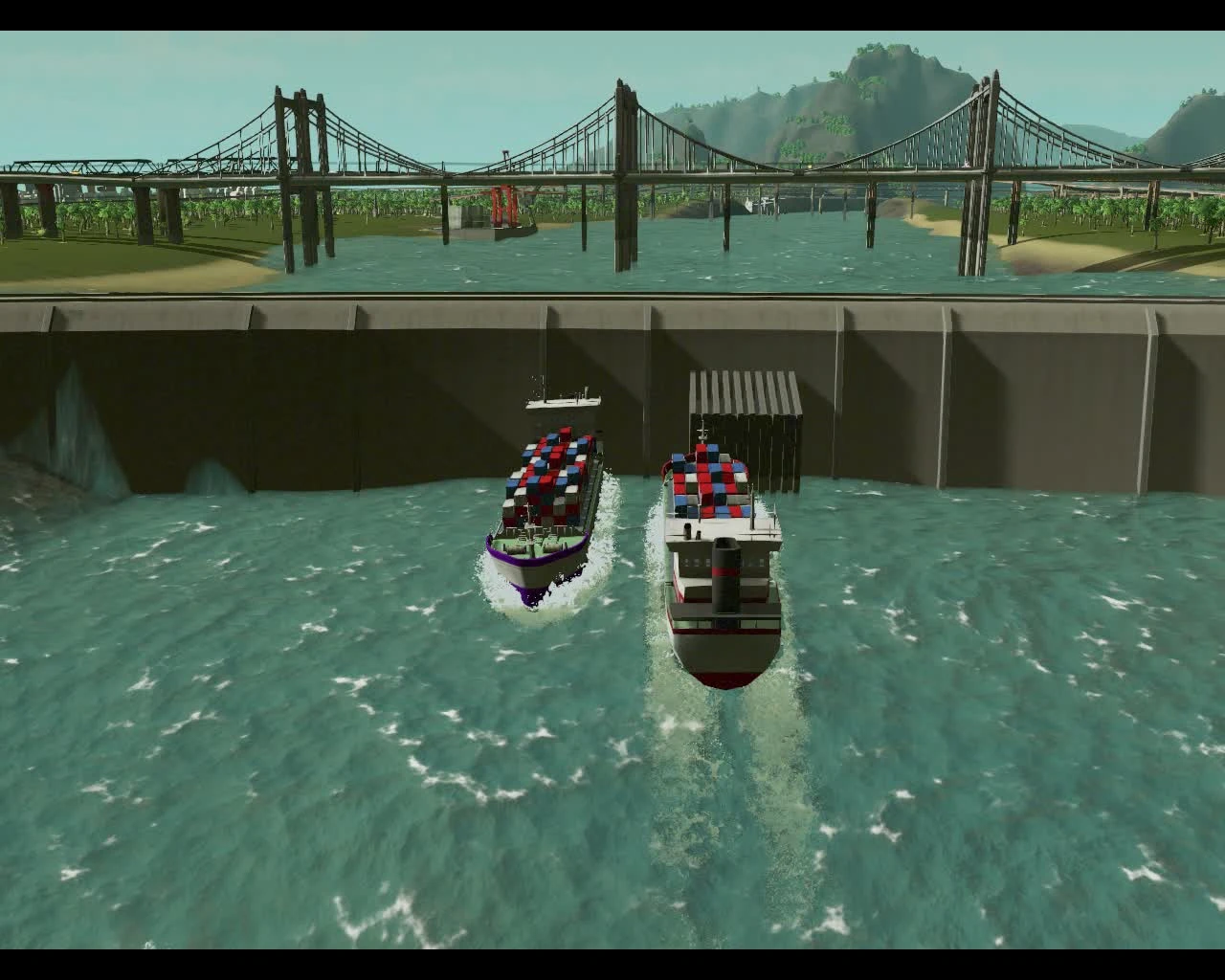 Cities Skylines "Перевозка грузов морской порт"