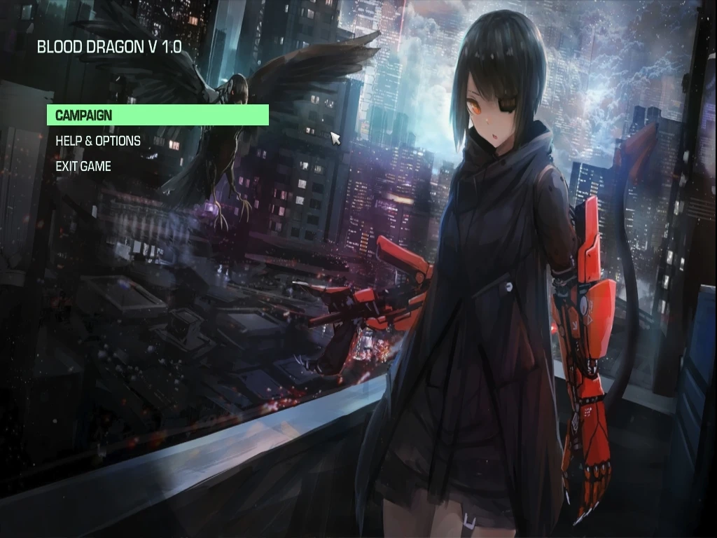 Far Cry 3: Blood Dragon "Новый фон с кибер тян"