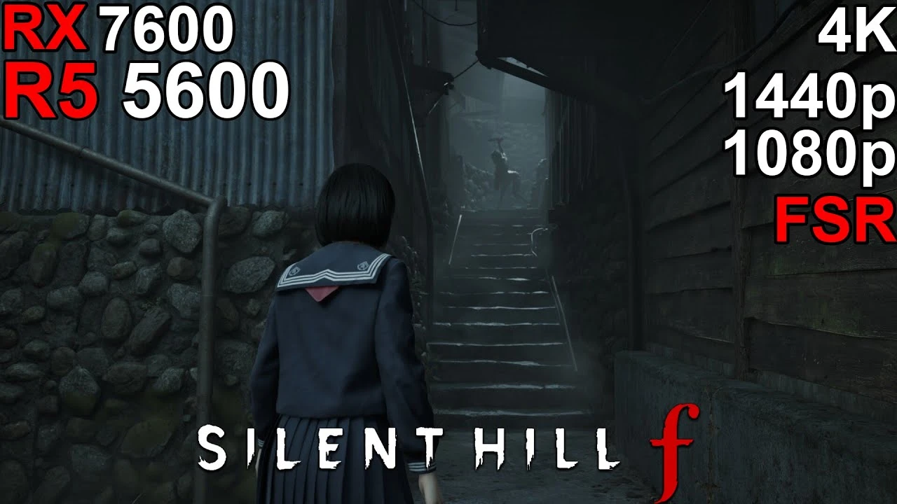 Как работает Silent Hill f на RX 7600 и Ryzen 5 5600