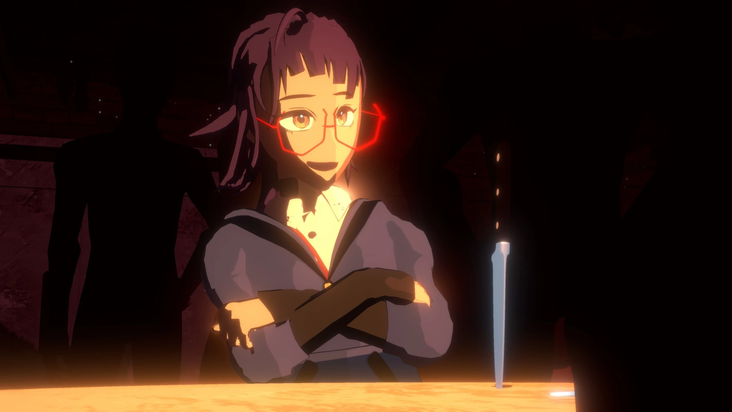 Пачка новых скриншотов новеллы Necrobarista от студии Route 59