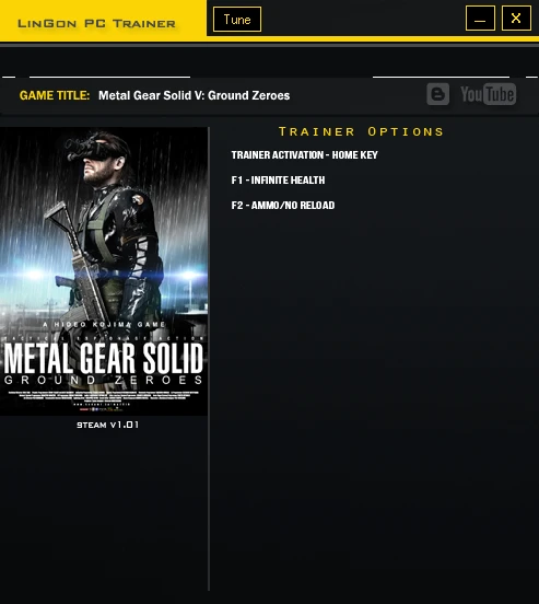 Metal Gear Solid 5 ~ Ground Zeroes: Трейнер/Trainer (+2) [1.0] {LinGon}