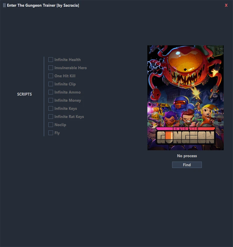 Enter The Gungeon "Трейнер +10" [UPD: 20.07.2022] {Sacracia}