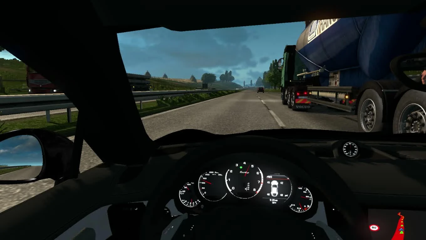 ETS 2 Игра про грузовики, говорили они...Porsche Panamera Turbo S