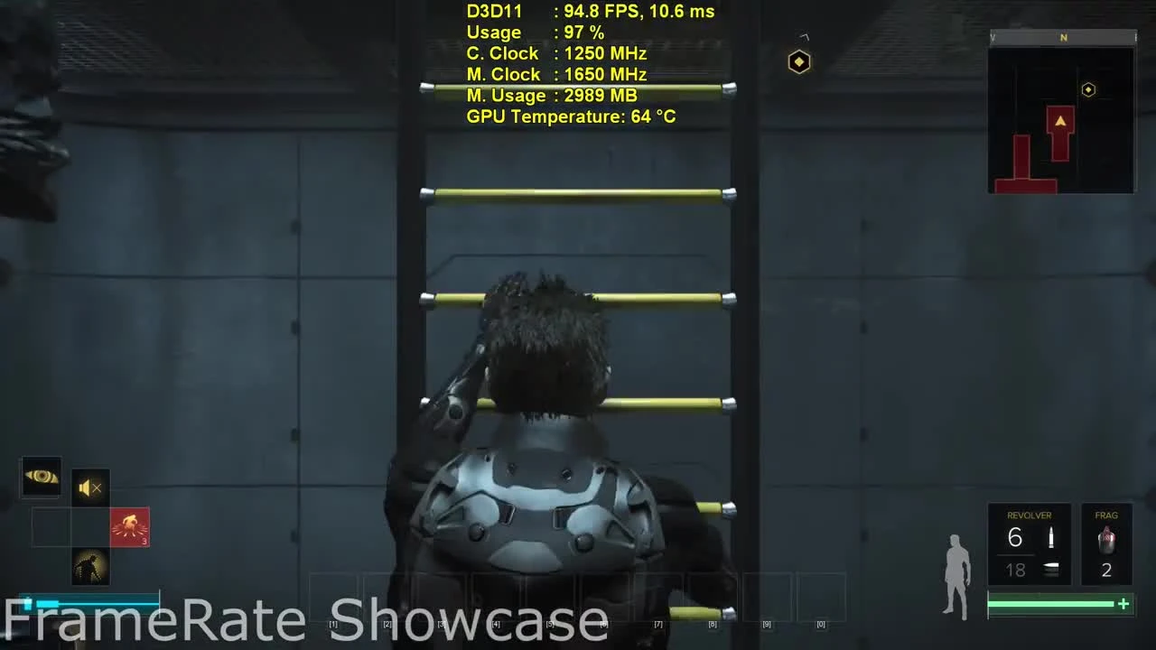 Deus Ex: Mankind Divided | AMD RX 470 | FRAME RATE | (1080p)