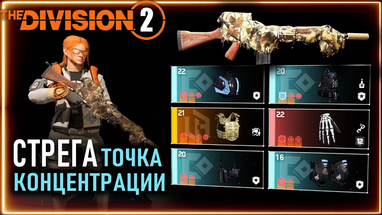 Смертоносные метки: PvE-билд через сет "Точка концентрации" и винтовку "Стрега" в The Division 2