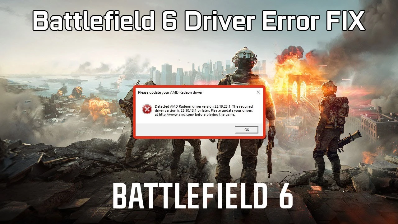 Battlefield 6 не запускается на AMD? Решение ошибки драйвера