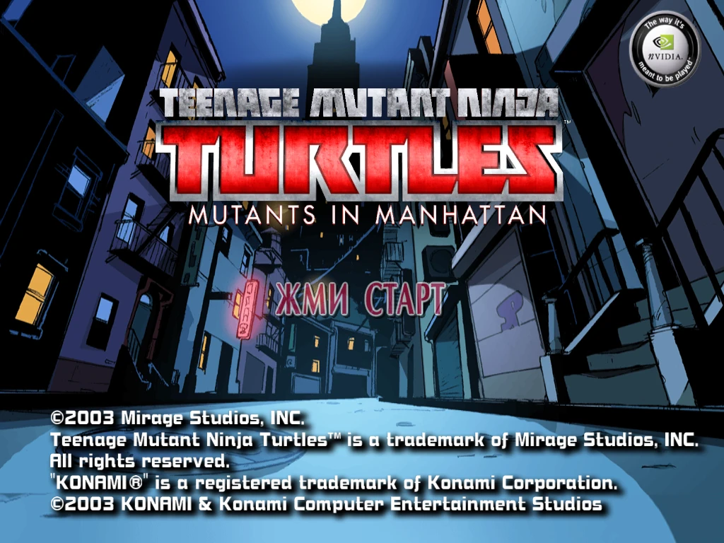 Teenage Mutant Ninja Turtles "Мод Mutants in Manhattan 2003 edition v1"