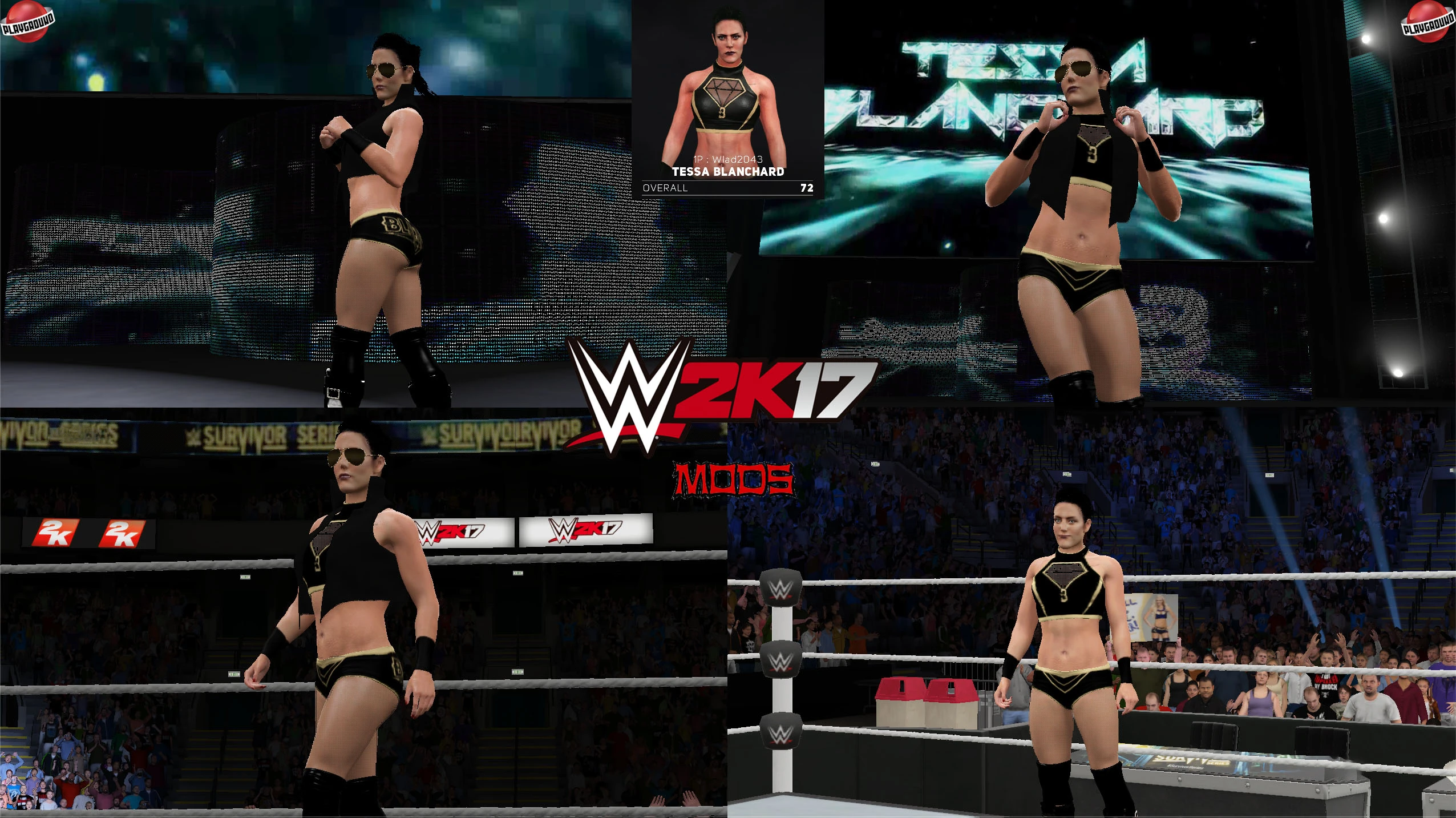 WWE 2K17 "Tessa Blanchard (Лицевая анимация) WWE 2K19 Порт мод"