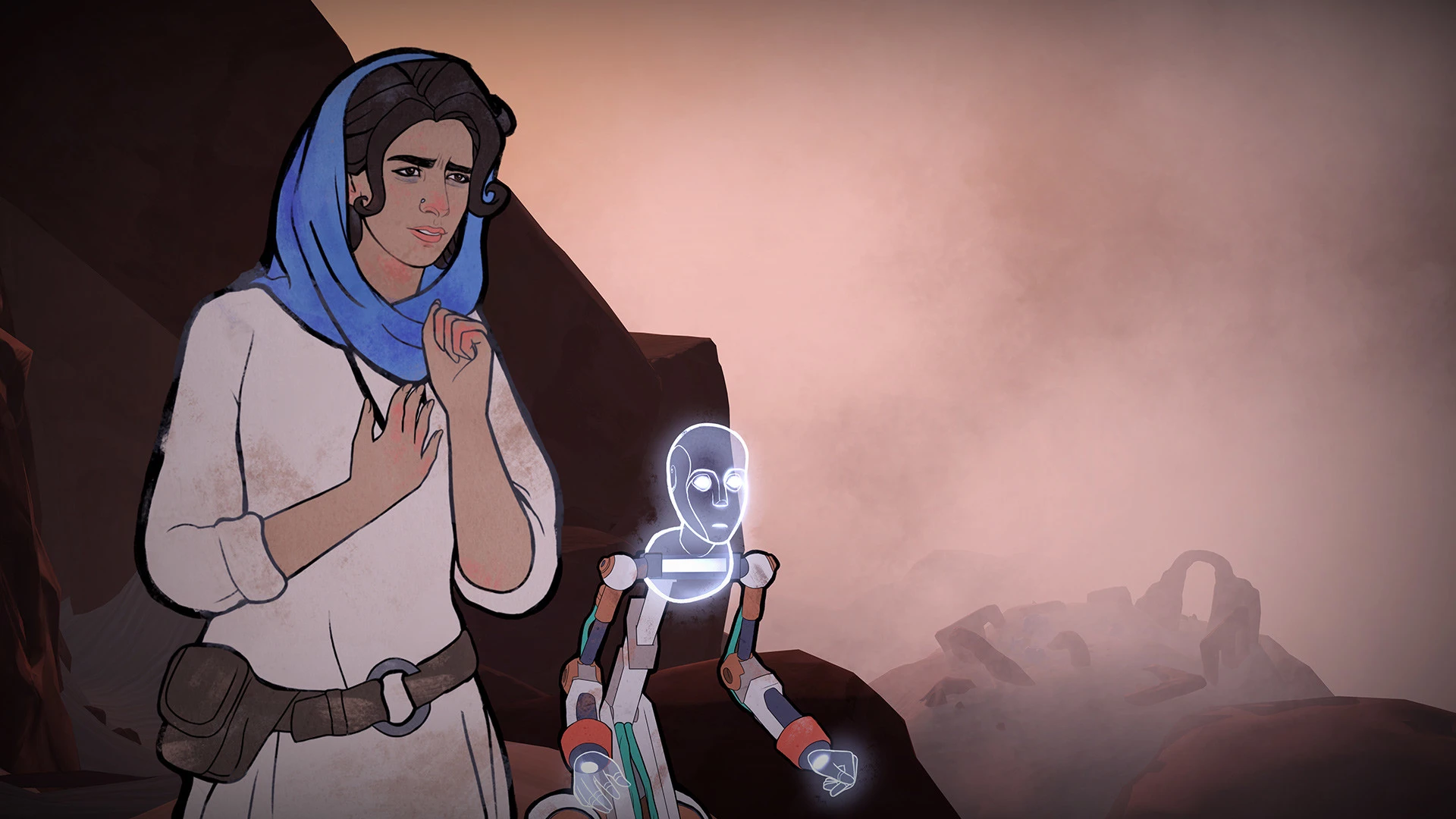 Heaven's Vault - фантастический визуальный роман с открытым миром