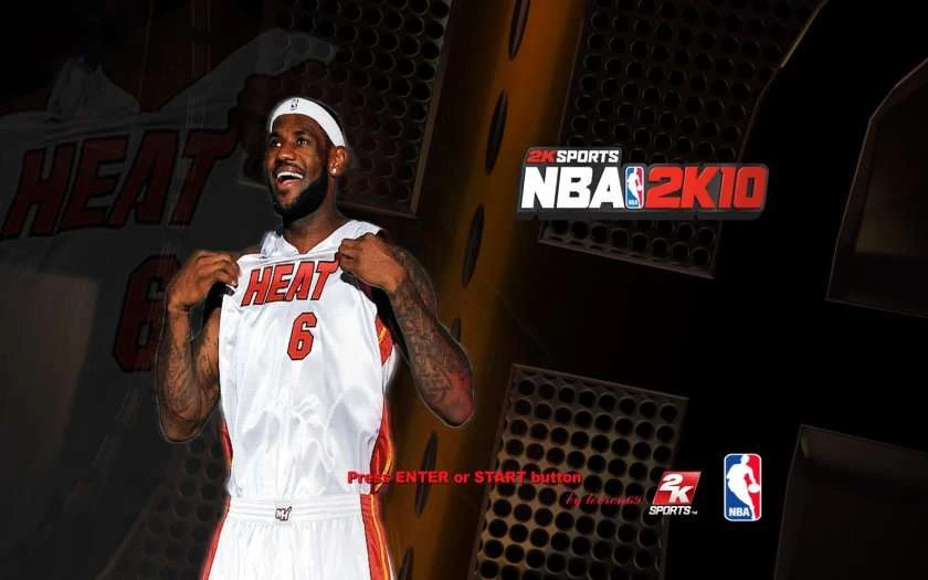NBA 2K10 "Lebron James Startup Screen - Miami"