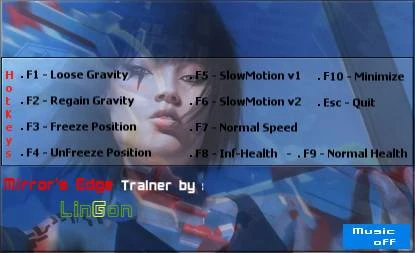 Mirror's Edge: Трейнер (+4) [1.01]