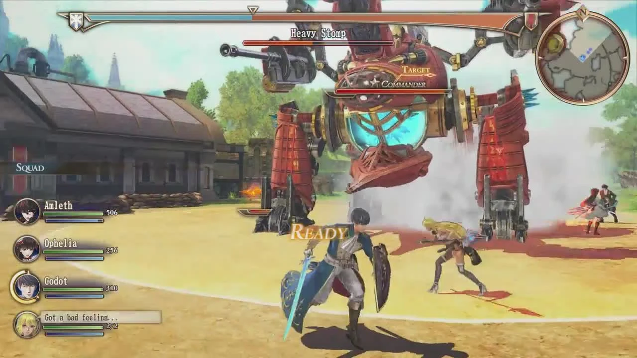 Valkyria Revolution - Битва с боссом Balthus