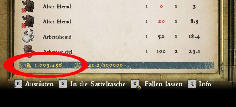 Kingdom Come: Deliverance "Точное количество денег"