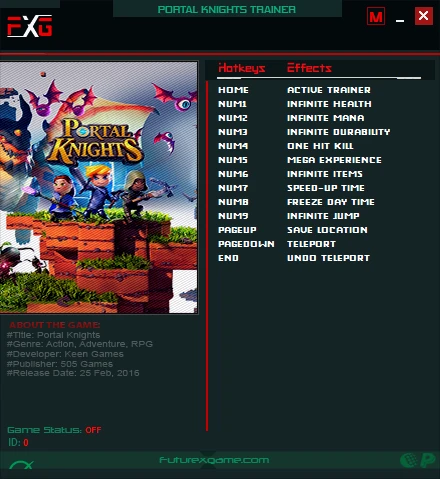 Portal Knights: Трейнер/Trainer (+10) [1.7.2] {FutureX}