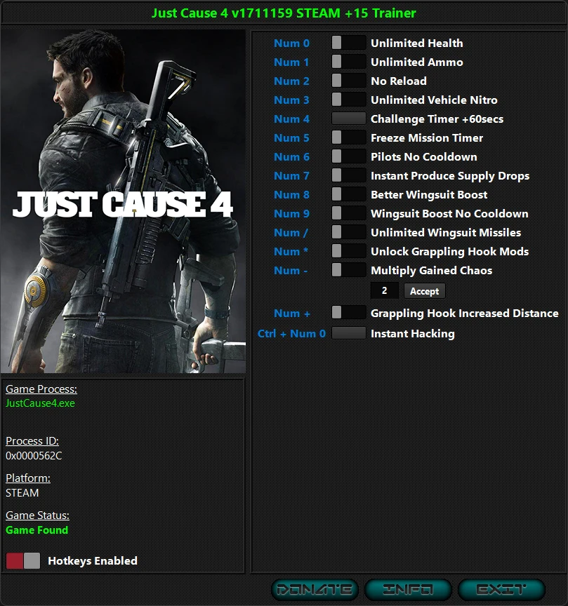 Just Cause 4 "Трейнер +15" [171159] {iNvIcTUs oRCuS / HoG}