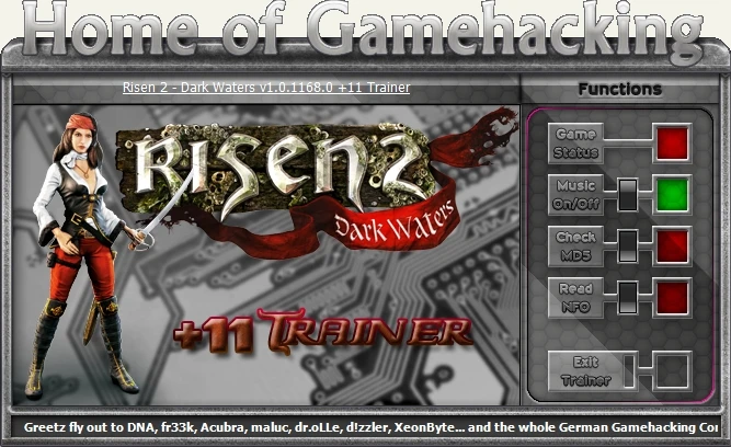 Risen 2 - Dark Waters: Трейнер/Trainer (+11) [1.0.1168.0] {HoG/sILeNt heLLsCrEAm}