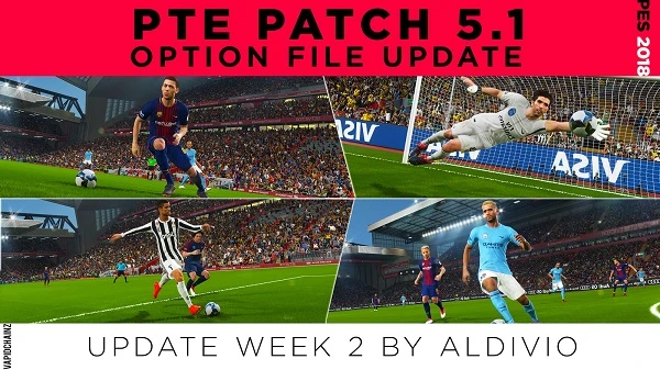 PES 2018 "PTE Patch 2018 V5.0 (V5.1) OF Update Week 2"