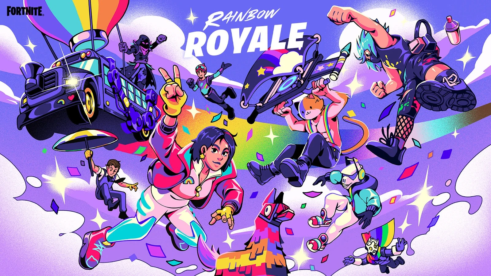 В Fortnite вернется режим Rainbow Royale