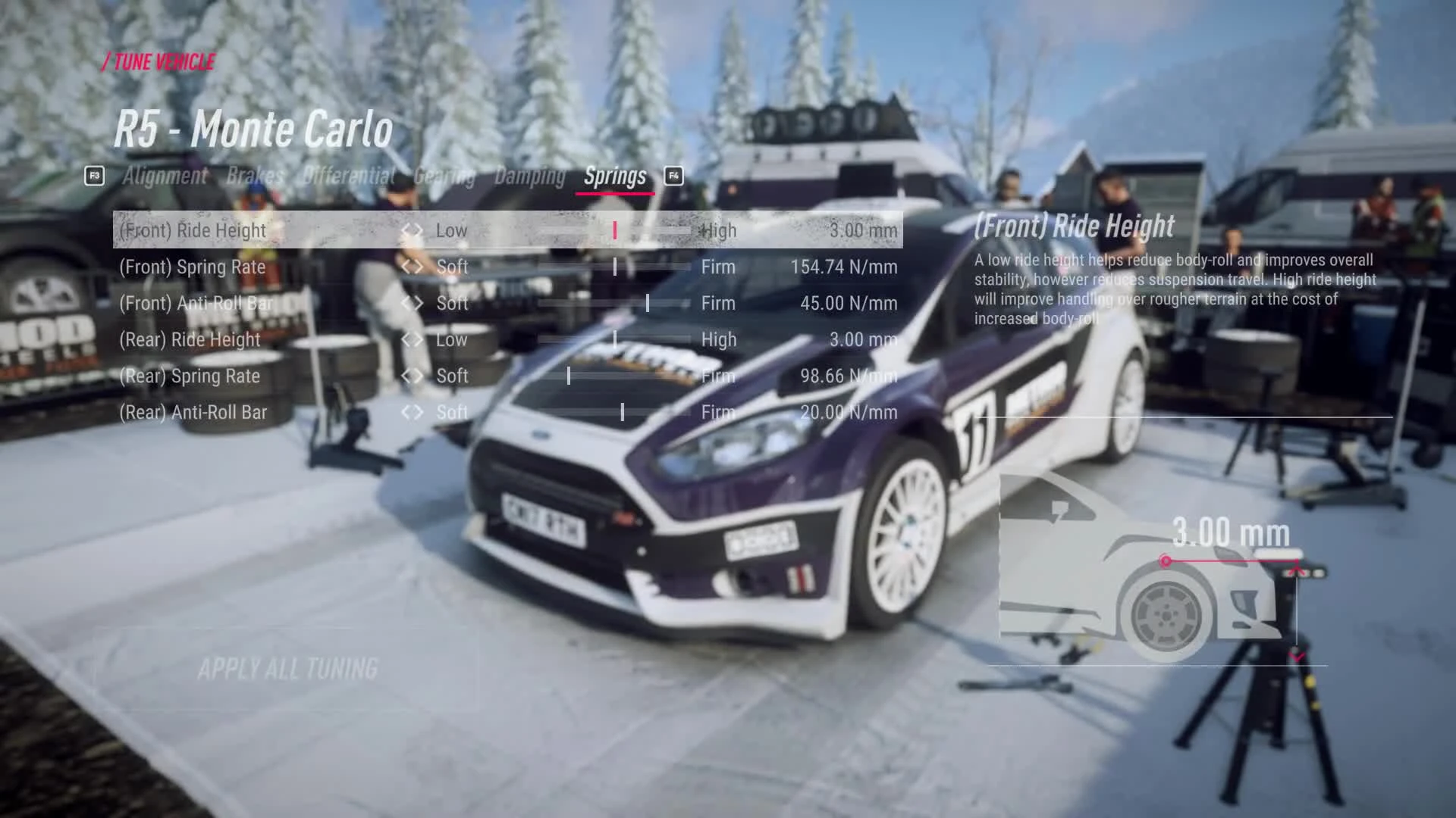 DiRT Rally 2.0 настройки на русском