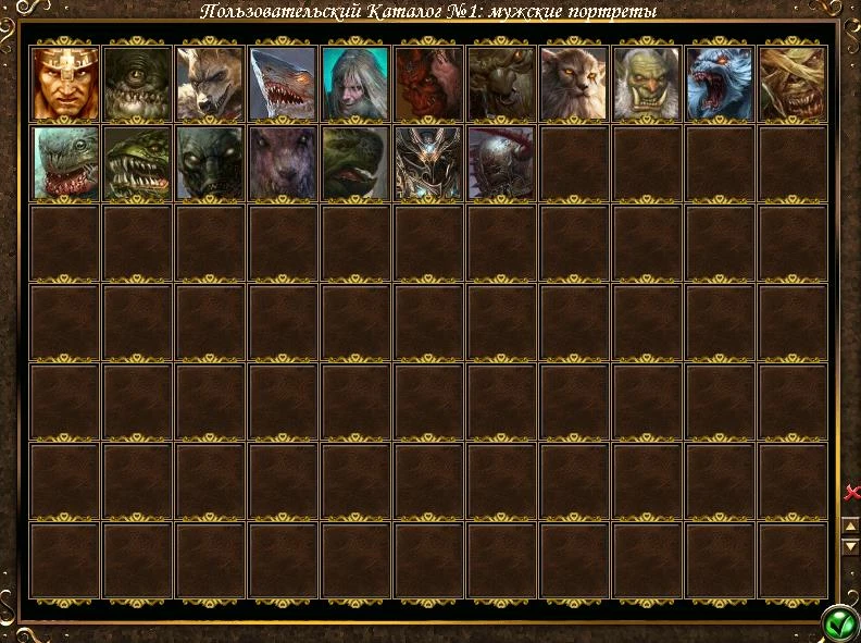 Heroes of Might and Magic 3 "Новые портреты героев для мода MOP"