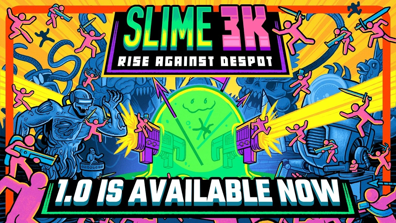 Состоялся релиз Slime 3K: Rise Against Despot - bullet-heaven рогалика во вселенной Despot's Game!