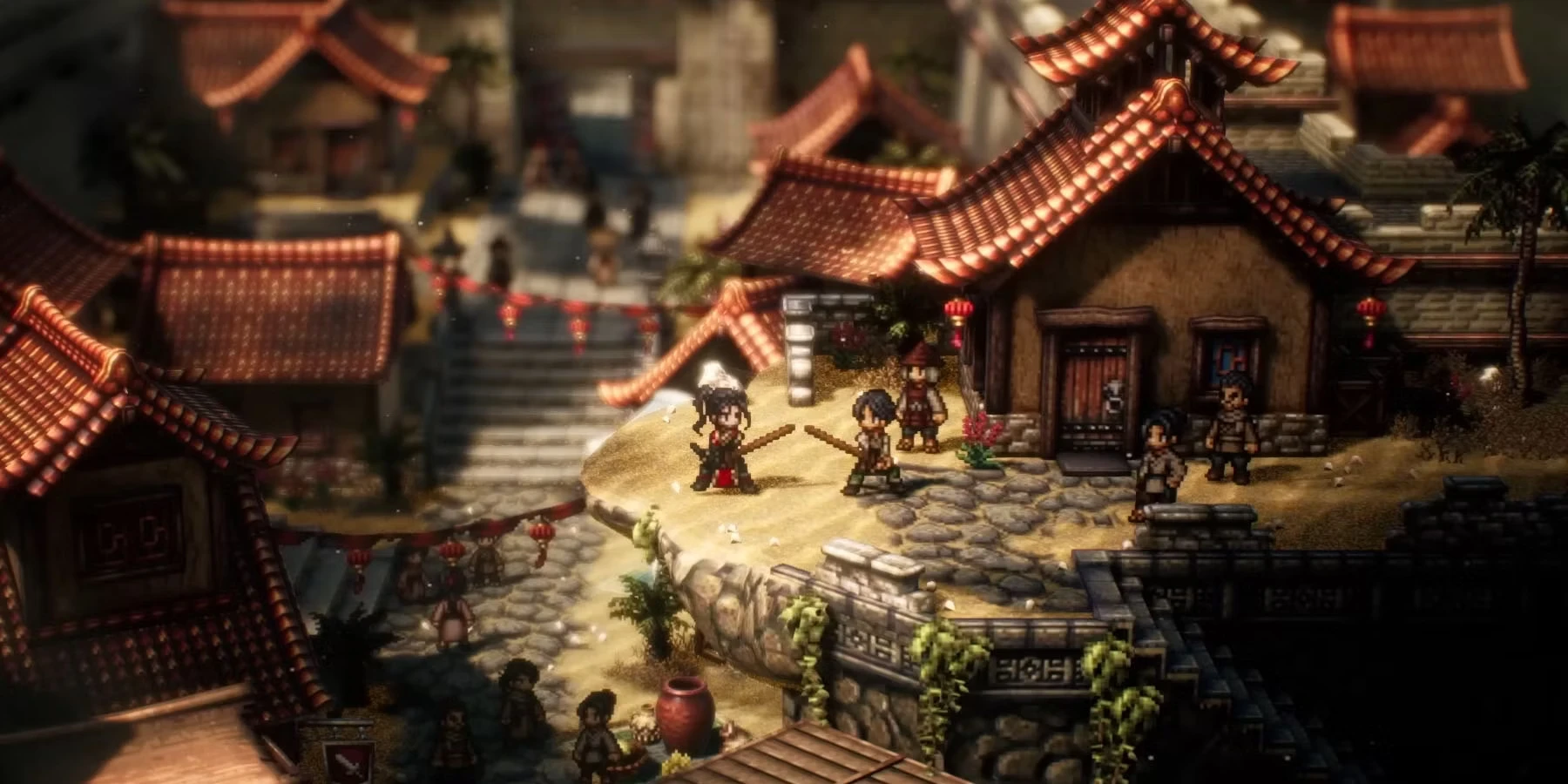 Разработчики Octopath Traveler 2 рассказали об улучшенном взаимодействии с протагонистами