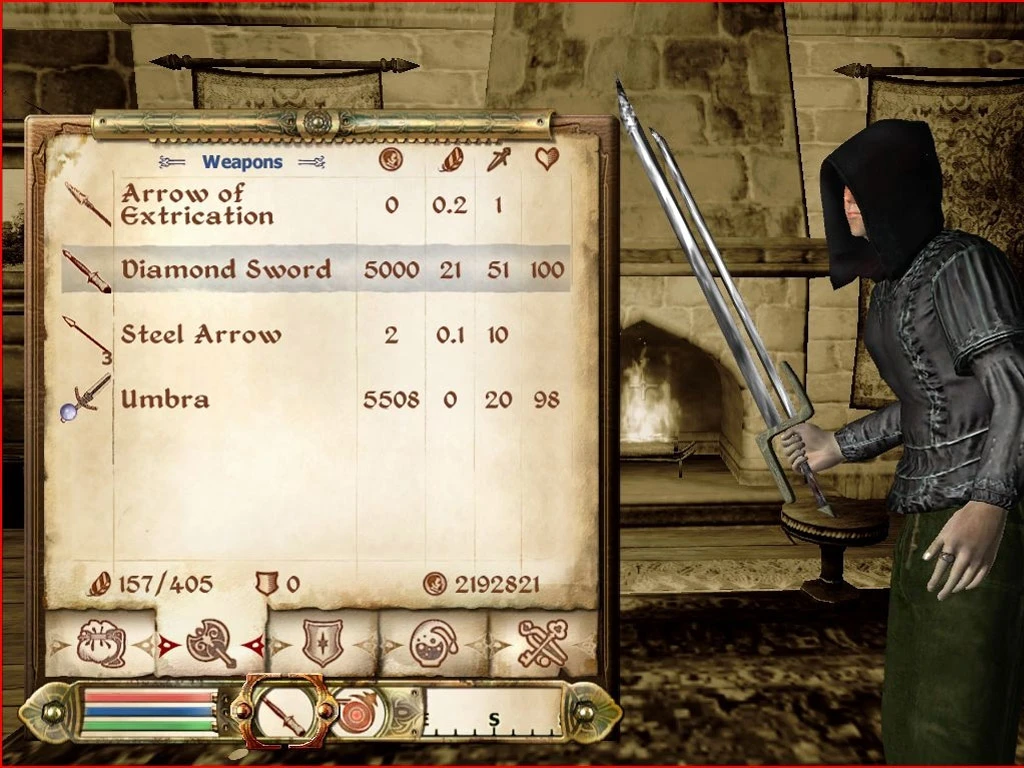 TES 4: Oblivion "Диамантовый меч 1.0"