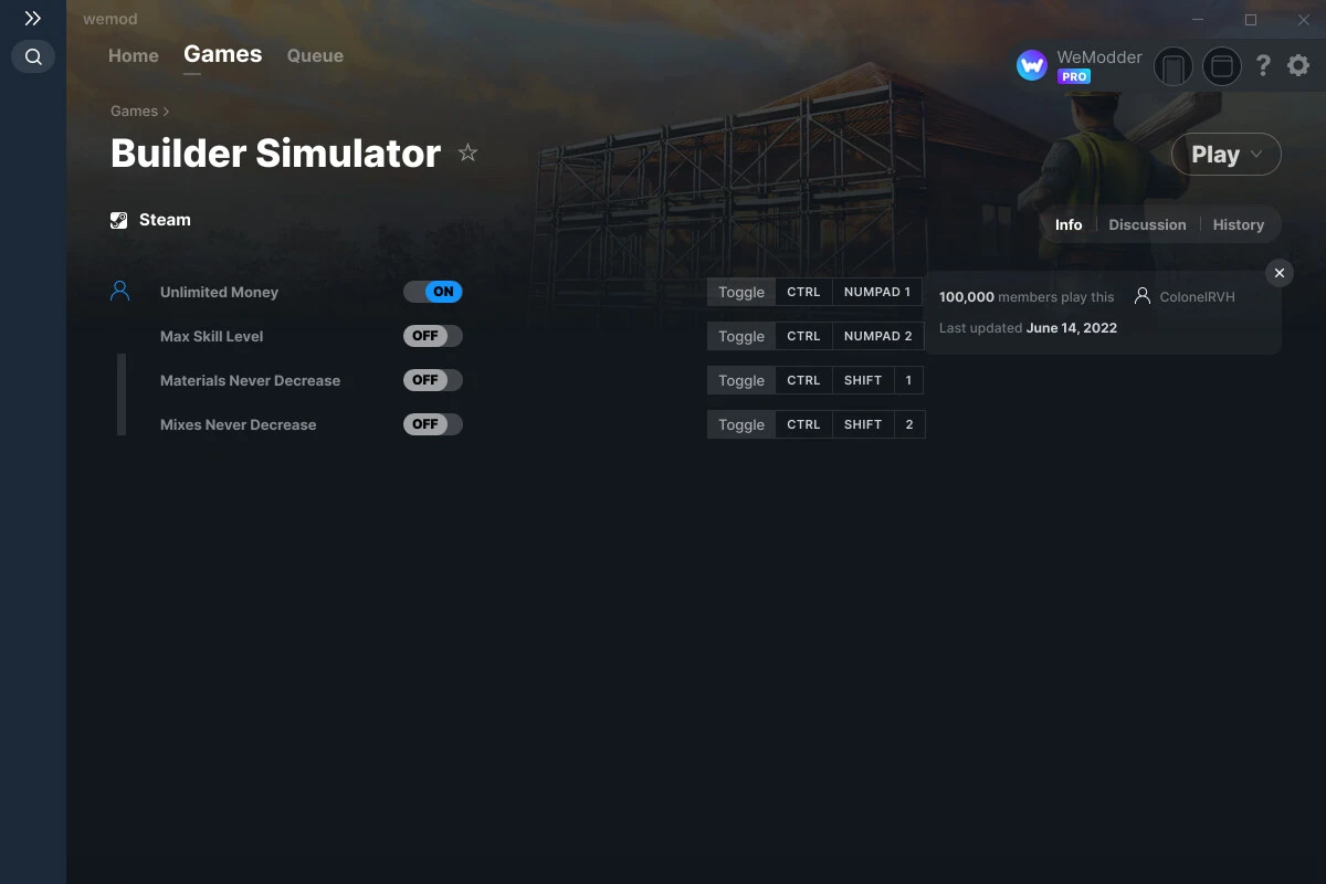 Builder Simulator "Трейнер +4" [UPD: 14.06.2022] {ColonelRVH / WeMod}