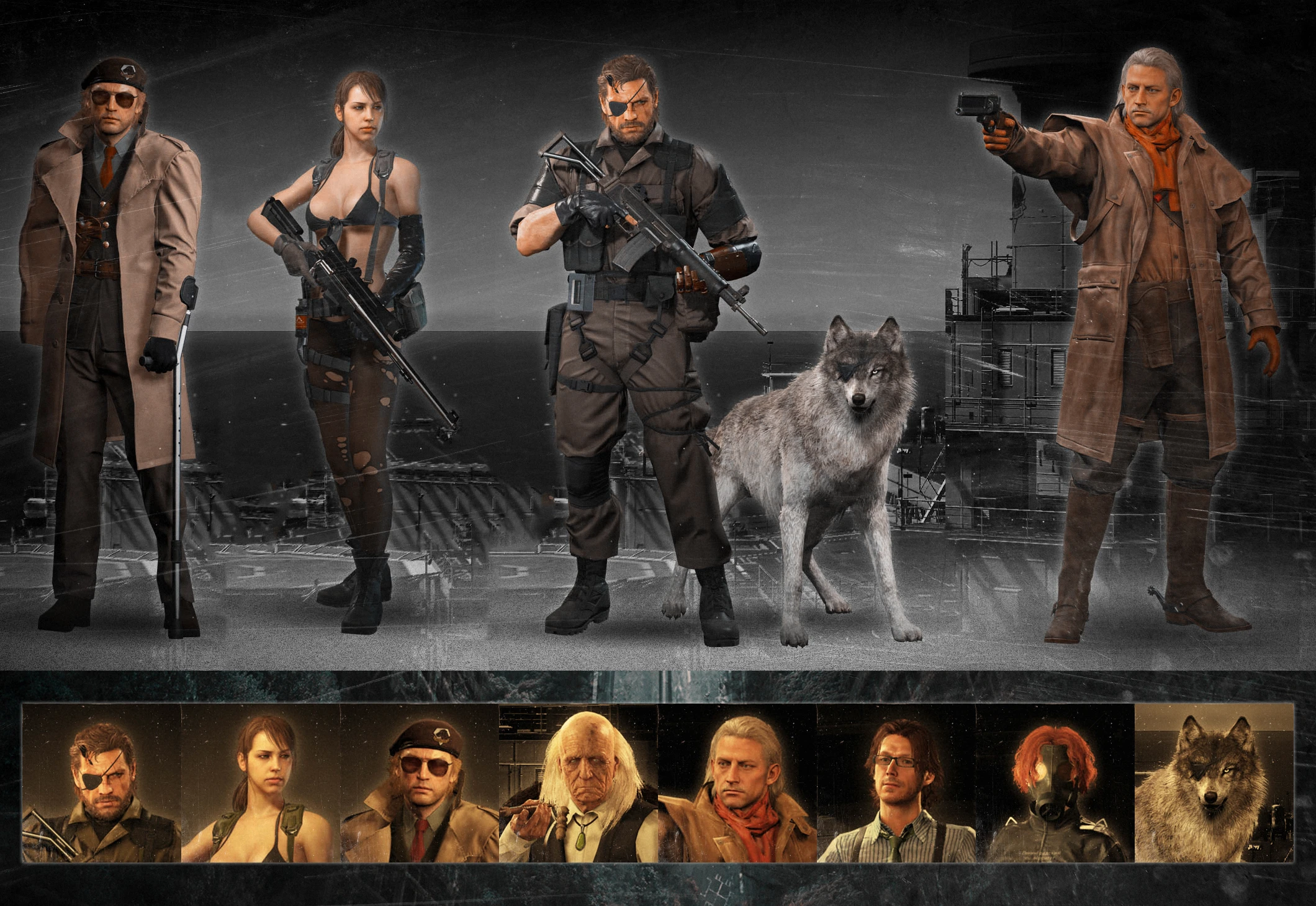 Metal Gear Solid 5: The Phantom Pain "Небольшой пак портретов TPP v2 (Custom Portraits pack)"