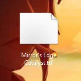 Mirror's Edge Catalyst "Шрифт для фотошопа"