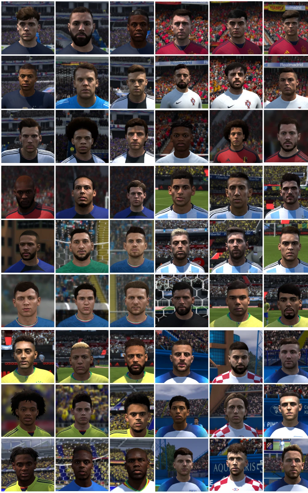 FIFA 14 "Сборка лиц и татуировок"