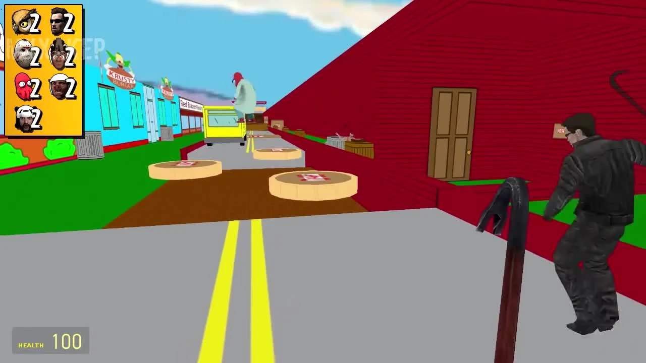 Garry's Mod Смешные моменты (перевод) #147 - Симпсоны возвращаются (Гаррис Мод Deathrun)