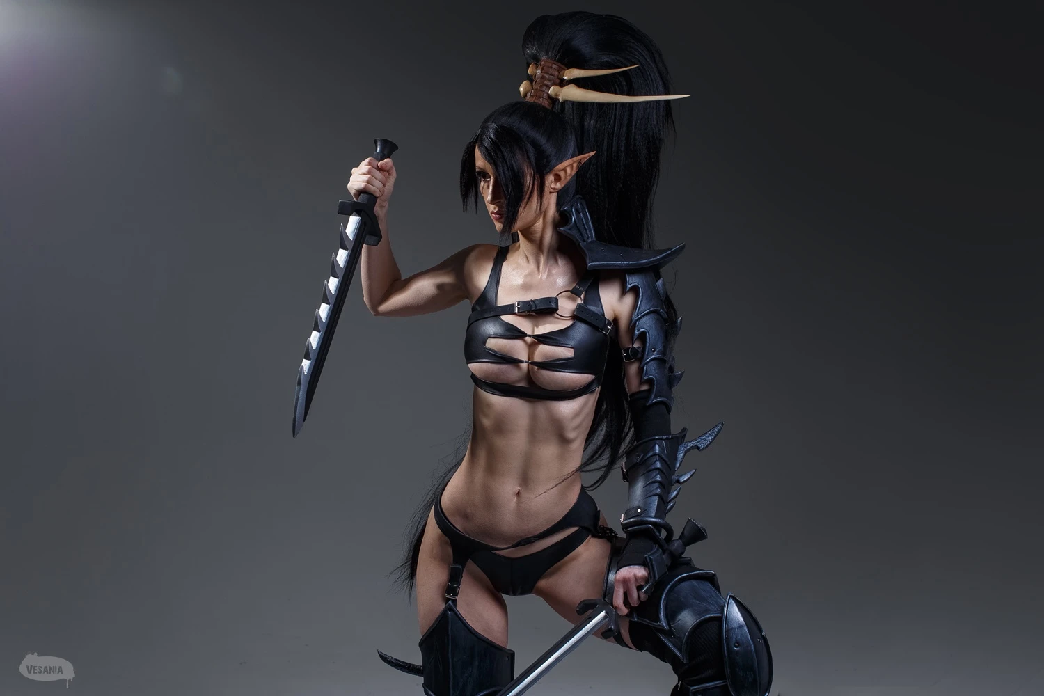 Косплей ведьмы Друкари из Warhammer 40000 от KittiLittl